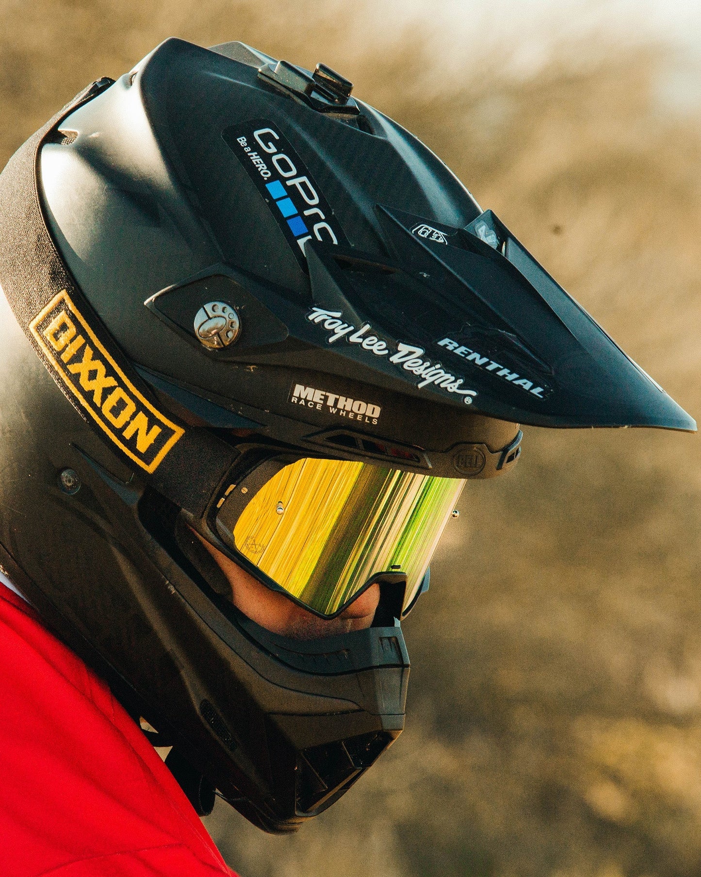 Contender MX Goggles - Black & Gold / REVO Gold Lens