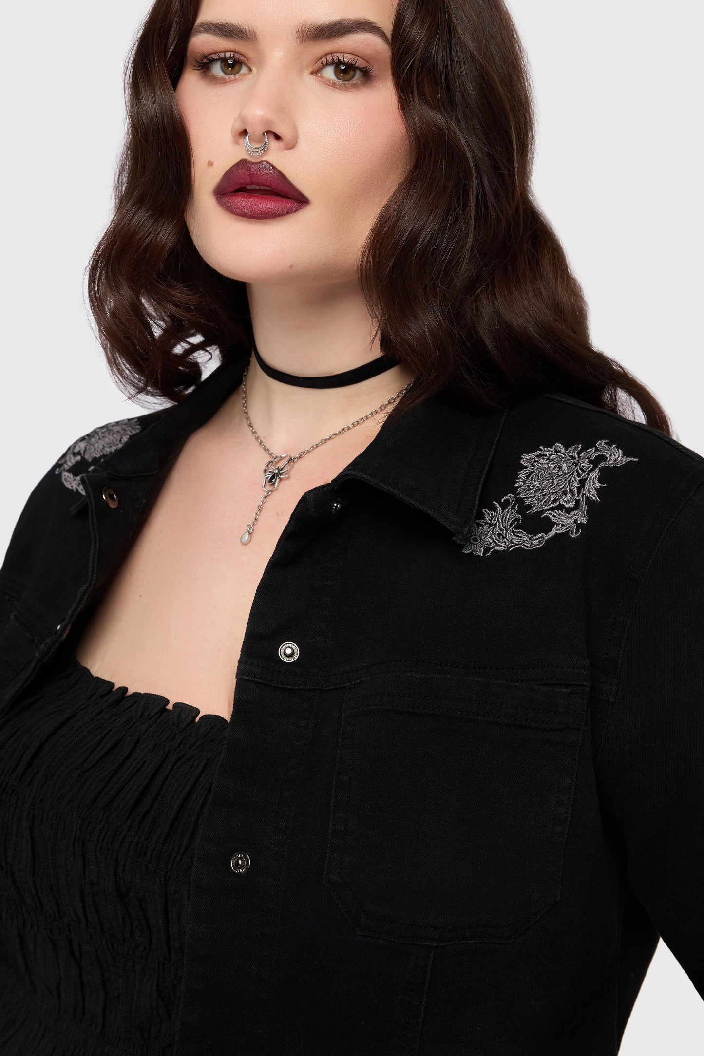 Gaia Adorned Embroidered Jacket