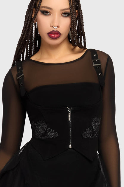 Gaia Adorned Underbust Corset