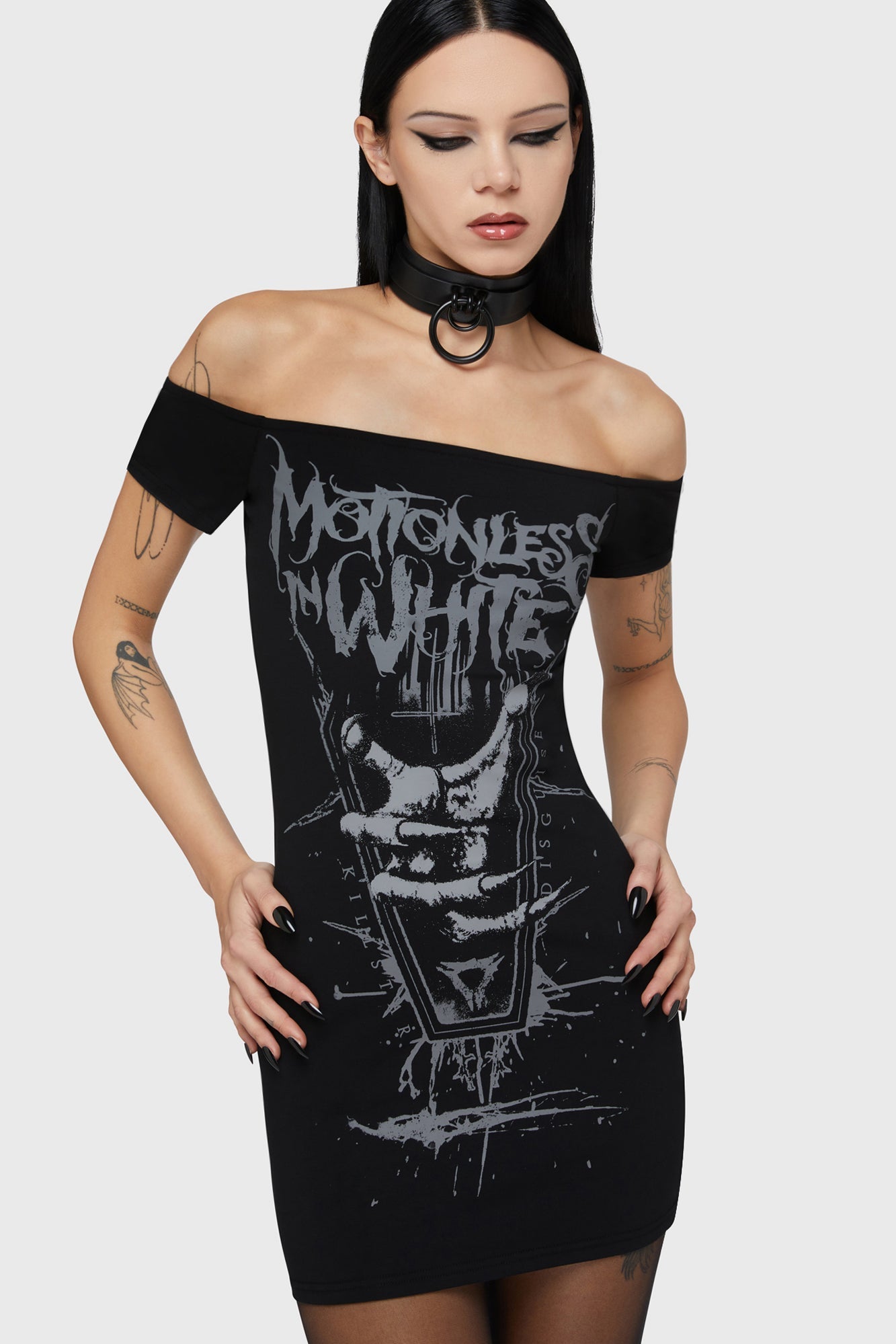 Up From Hell Bardot Dress