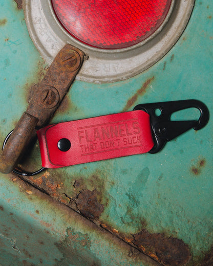 Leather Keychain Clip
