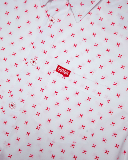 Red Finney Party Shirt - White