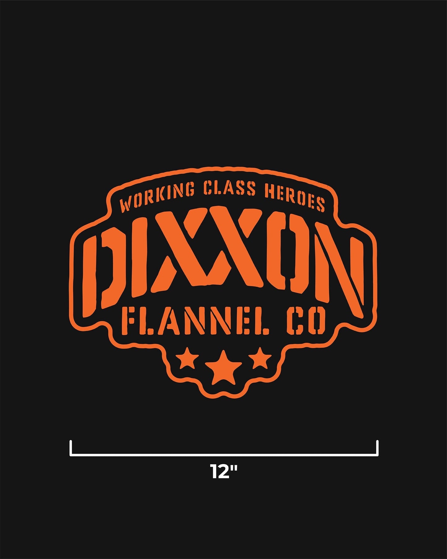 Stencil 12" Die Cut Sticker