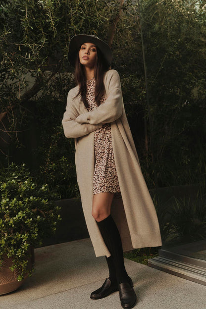 LISA WOOL CASHMERE DUSTER CARDIGAN