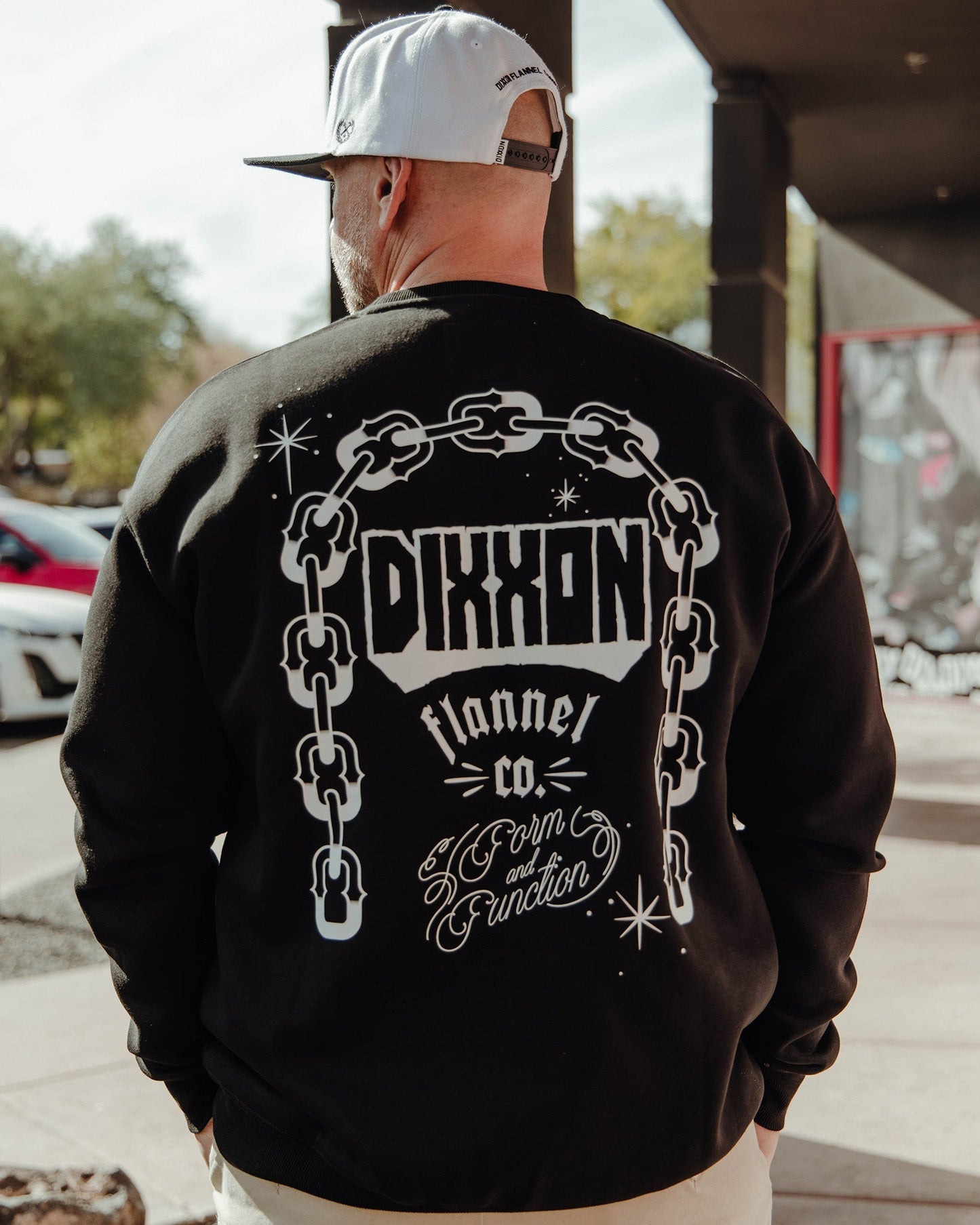 White Westside Crewneck Sweatshirt - Black