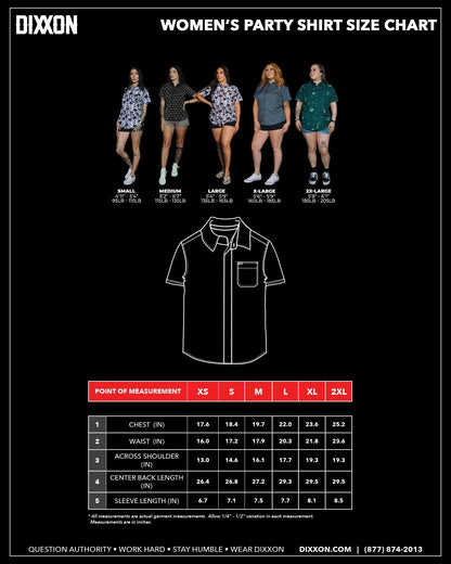 Women's Avery Party Shirt - Blue & Gray