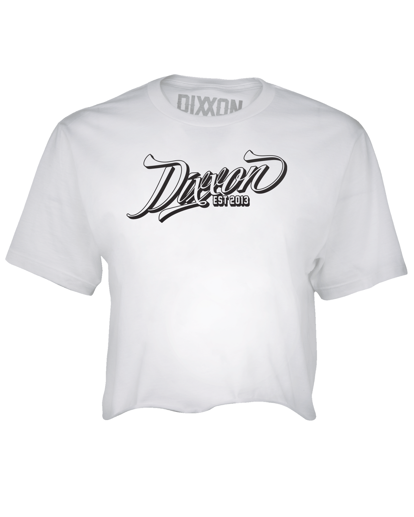 Women's Ballpark Crop Top - White & Black